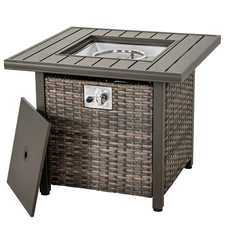 Outdoor 30 Inch 50,000 BTU Propane Gas Fire Pit Table