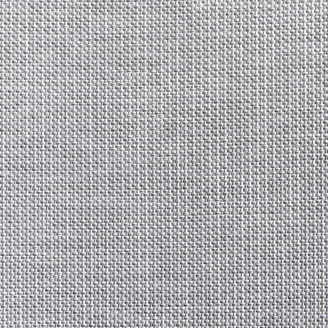 Textilene Patio Dining Chair Set of 2, Powder-coated Iron Frame, Gray