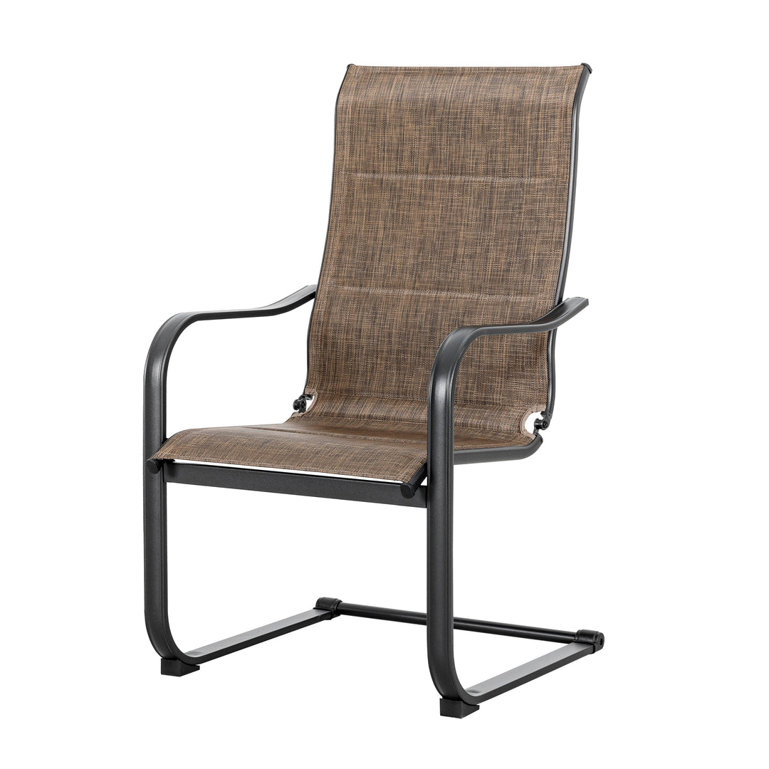 Outdoor 3-Piece Bistro Set, Round Side Table and Textilene Dining Chairs