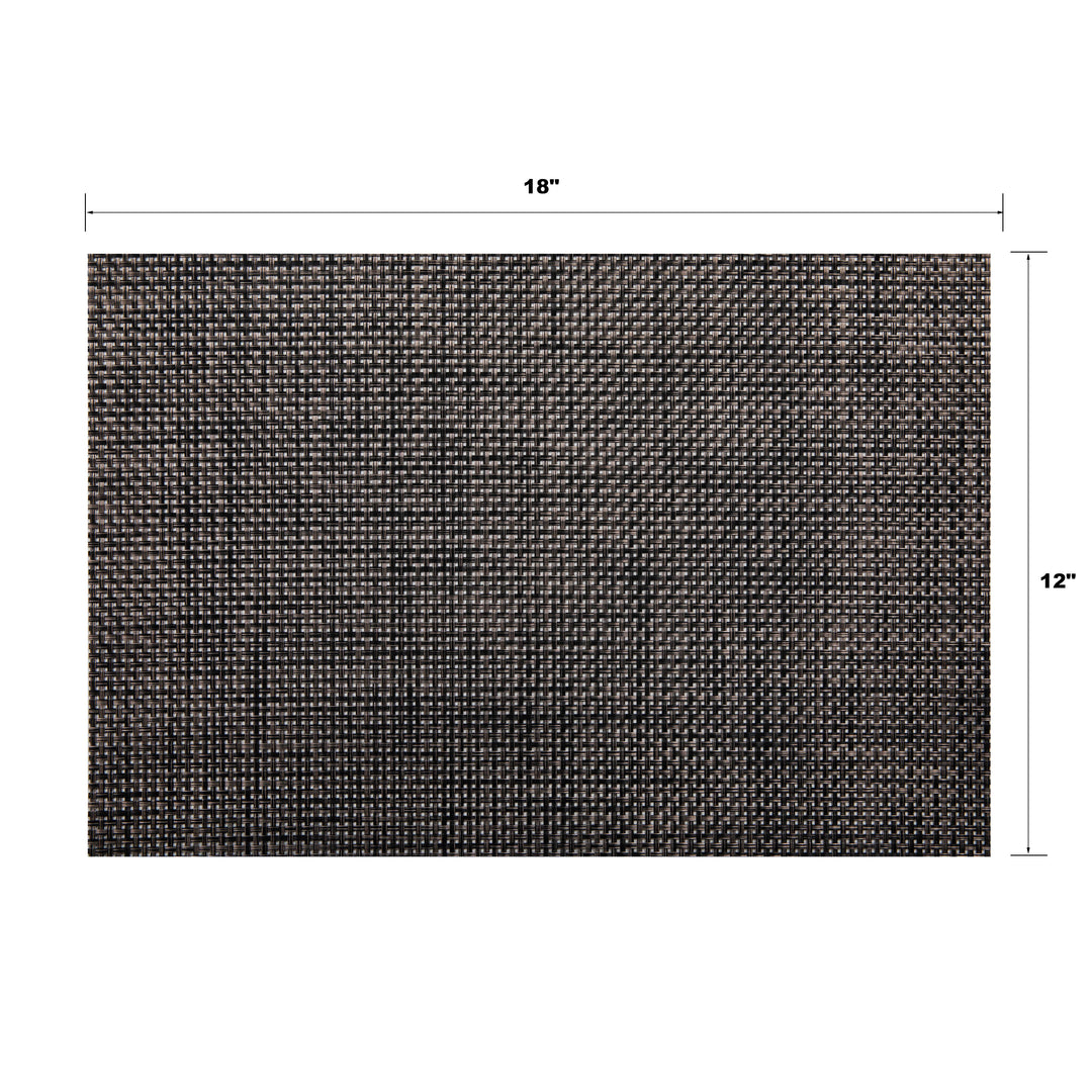 Avestar Placemats Set of 6 for Dining Table Washable Woven Vinyl Placemat Non-Slip Heat Resistant Kitchen Table Mats, Gift Box