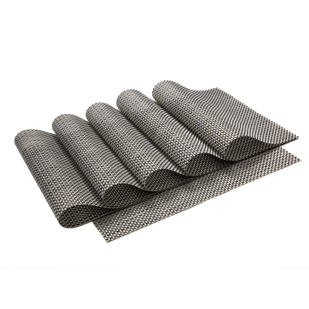 Avestar Placemats Set of 6 for Dining Table Washable Woven Vinyl Placemat Non-Slip Heat Resistant Kitchen Table Mats, Gift Box