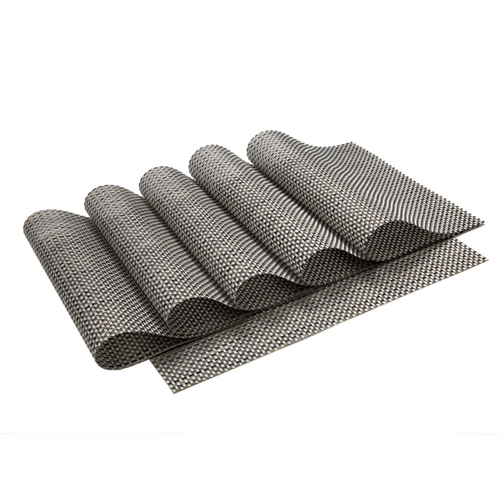 Avestar Placemats Set of 6 for Dining Table Washable Woven Vinyl Placemat Non-Slip Heat Resistant Kitchen Table Mats, Gift Box