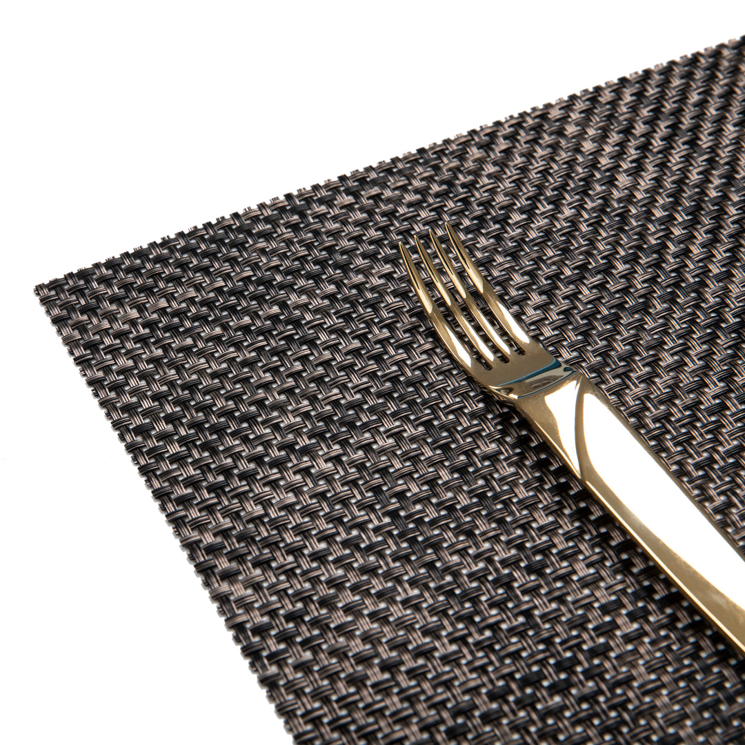 Avestar Placemats Set of 6 for Dining Table Washable Woven Vinyl Placemat Non-Slip Heat Resistant Kitchen Table Mats, Gift Box