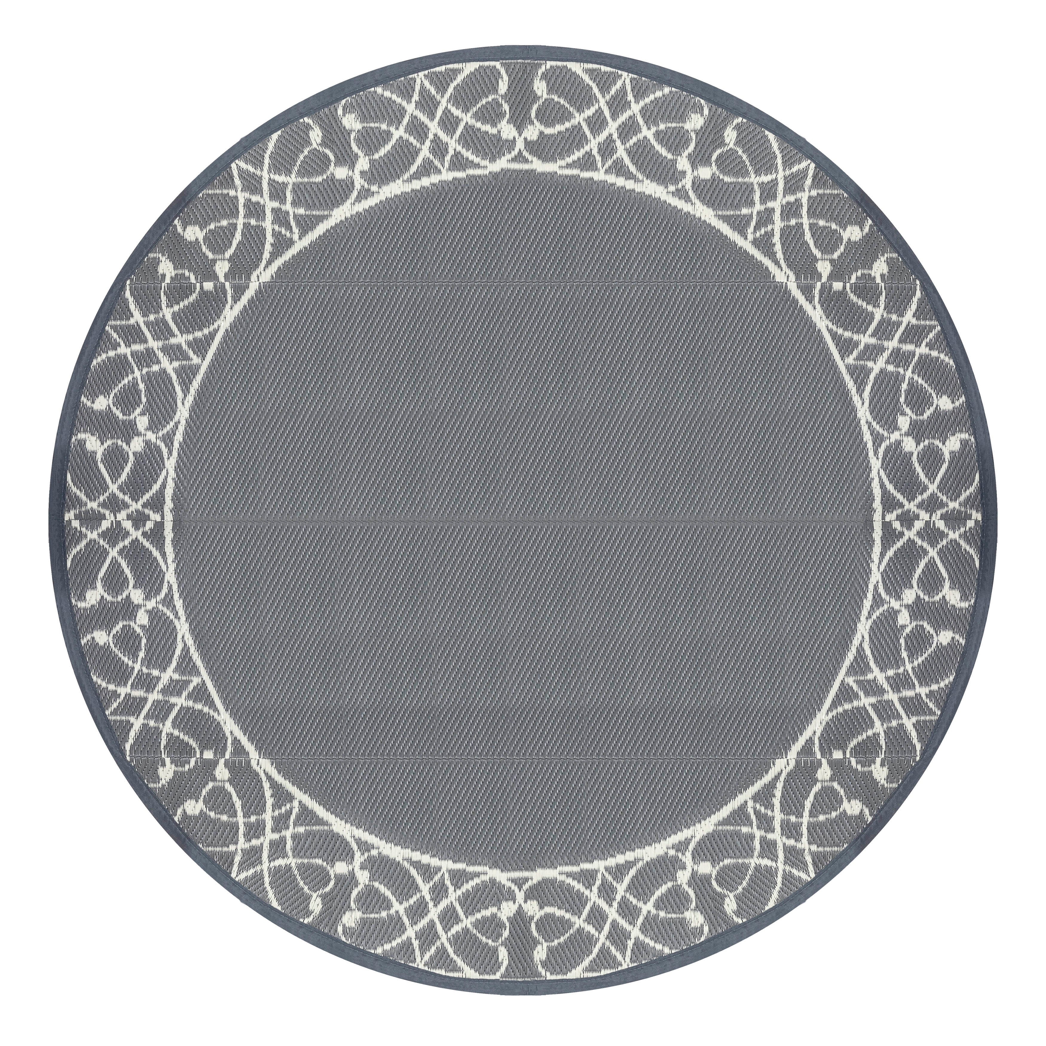 Nuu Garden Round Outdoor Rug SO02, UV resistant, mats