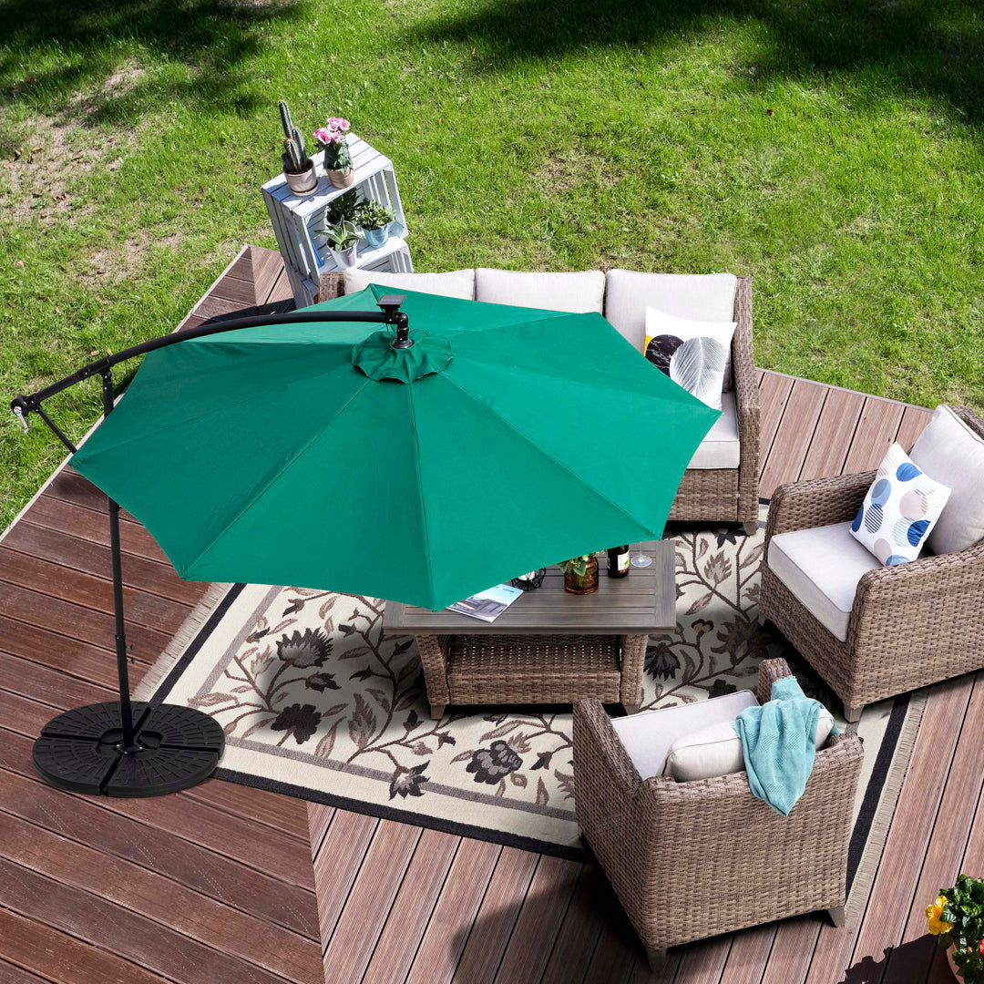 Nuu Garden 10' Umbrella with LED Lights UU02 | LED, aluminum, weather resistant Nuu Garden 10' Umbrella with LED Lights UU02 | LED, aluminum, weather resistant