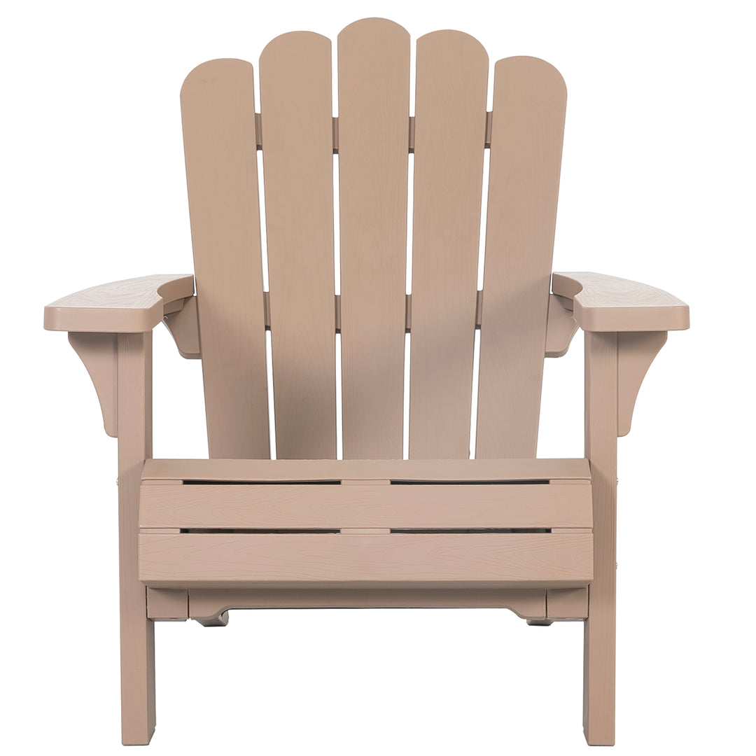 Folding Adirondack Chair, Plastic Fire Pit Chairs, Patio Chair Weather Resistant, Outdoor Chair, Lawn Chair with Widened Armrests