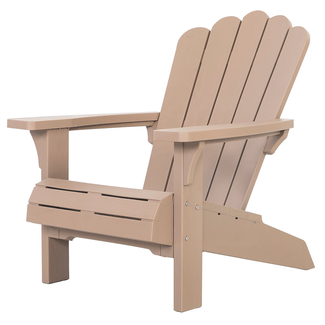 Folding Adirondack Chair, Plastic Fire Pit Chairs, Patio Chair Weather Resistant, Outdoor Chair, Lawn Chair with Widened Armrests