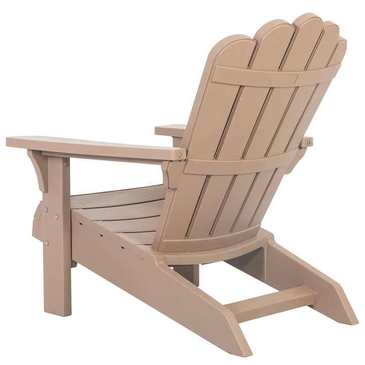 Folding Adirondack Chair, Plastic Fire Pit Chairs, Patio Chair Weather Resistant, Outdoor Chair, Lawn Chair with Widened Armrests