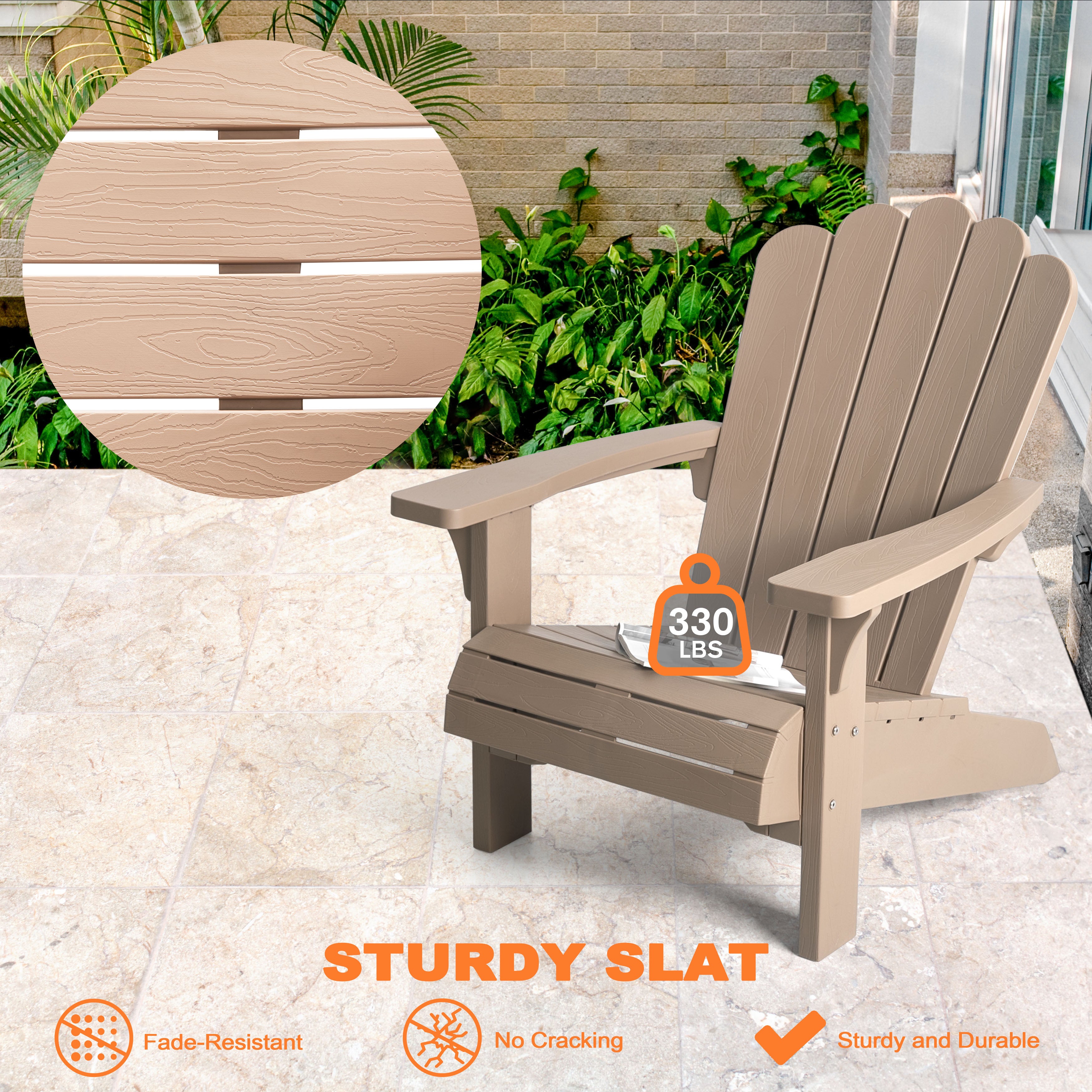 plastic adirondack chairs beige