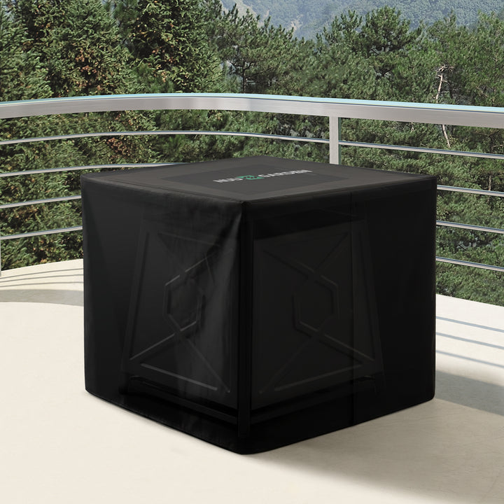 Square Fire Pit Table Cover, Water-Resistant Oxford Cover with PVC Coating