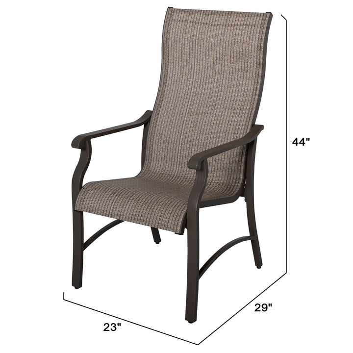 2-Piece Patio Dining Chairs Set