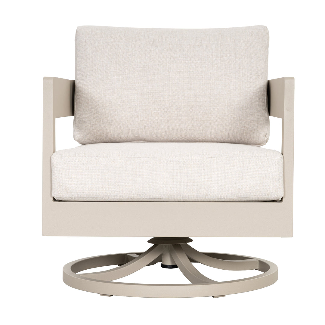 Patio Time Outdoor Aluminum Swivel Patio Chair Set of 2