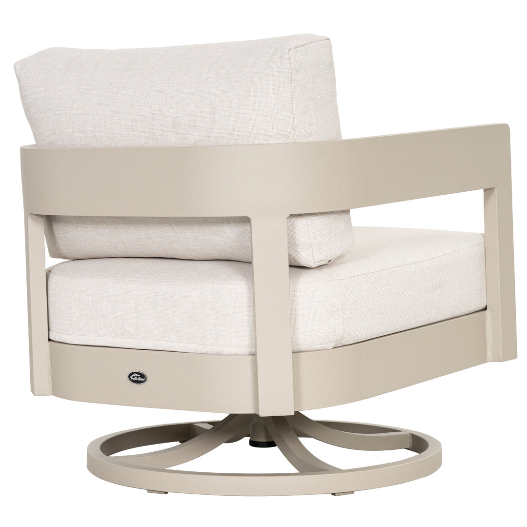 Patio Time Outdoor Aluminum Swivel Patio Chair Set of 2
