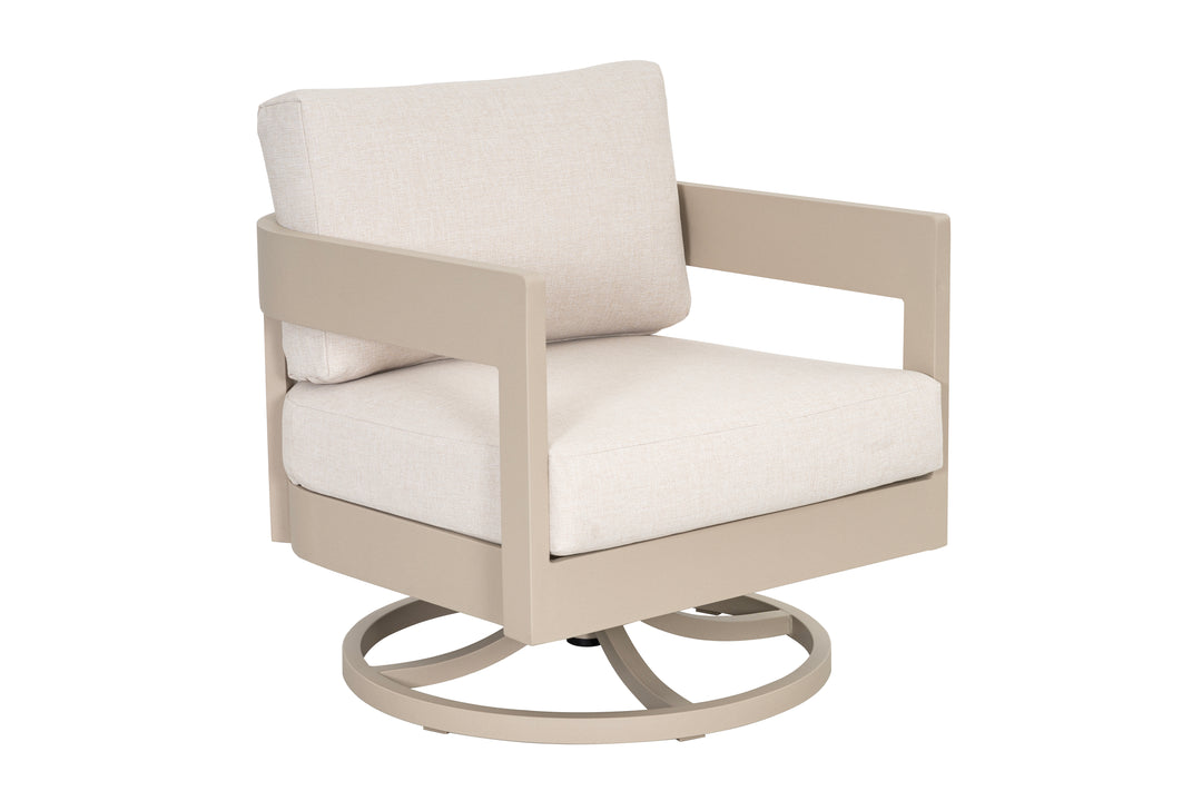 Patio Time Outdoor Aluminum Swivel Patio Chair Set of 2