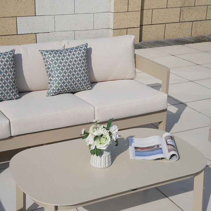 Patio Time 4-Piece Aluminum Outdoor Conversation Set