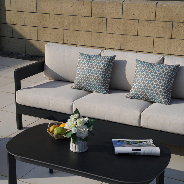 Patio Time 4-Piece Aluminum Outdoor Conversation Set