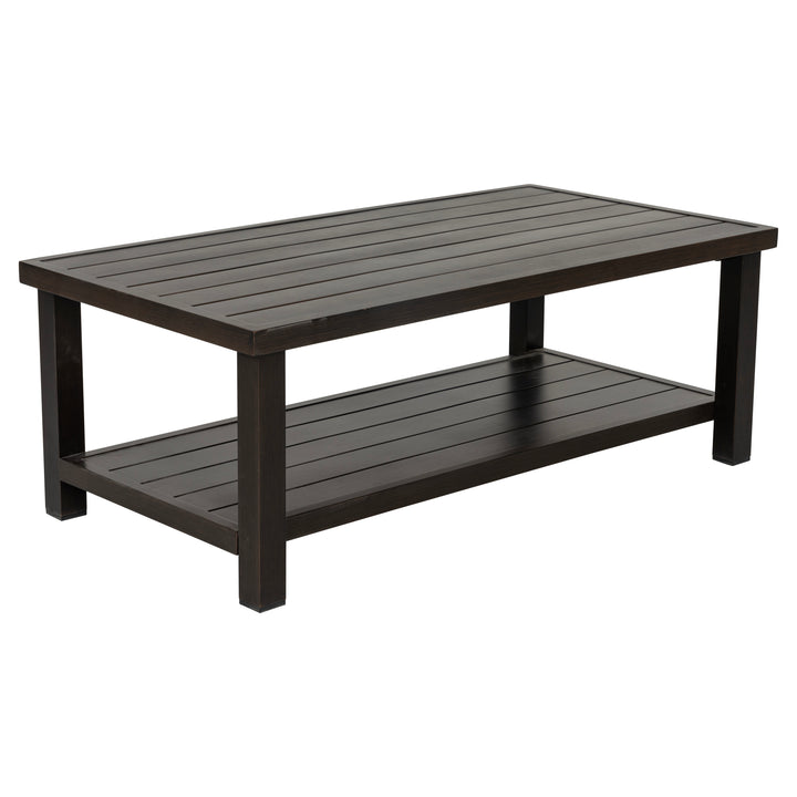 Patio Time 4-Piece Aluminum and Wicker Outdoor Conversation Set