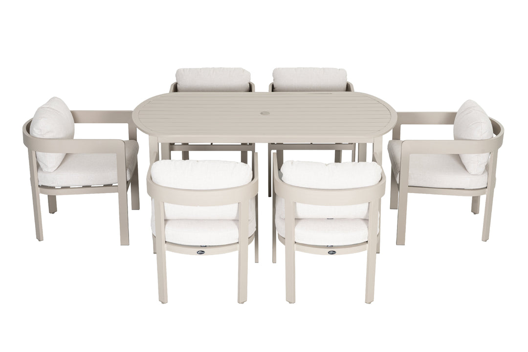 Patio Time Outdoor 63 Inch Aluminum Dining Table