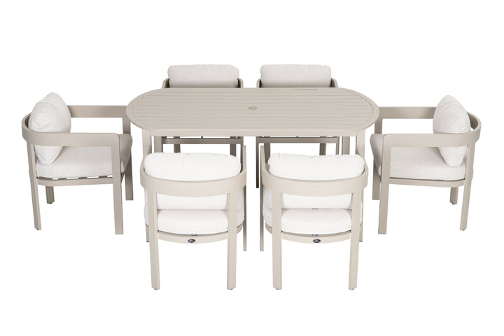 Patio Time Outdoor 63 Inch Aluminum Dining Table