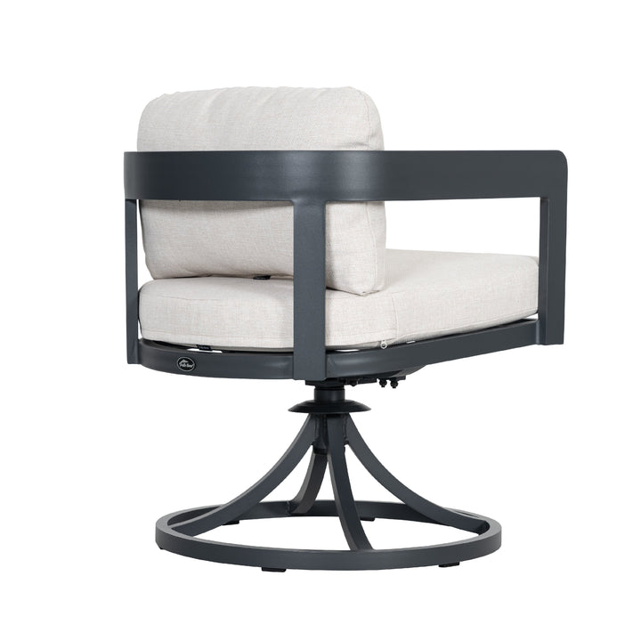 Patio Time Outdoor Aluminum Swivel Dining Chair Set of 2