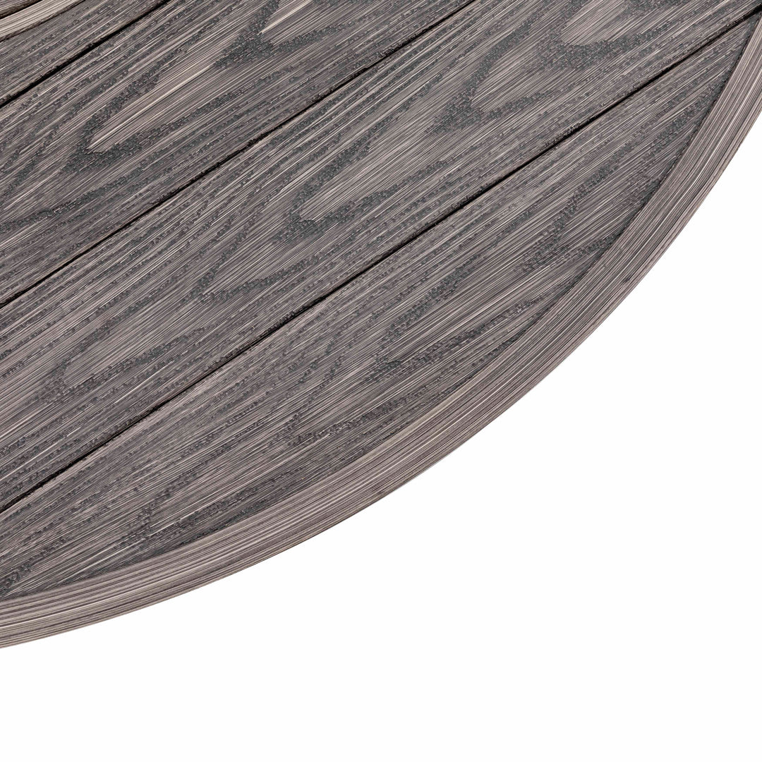Patio Aluminum Rattan Fire Pit Table