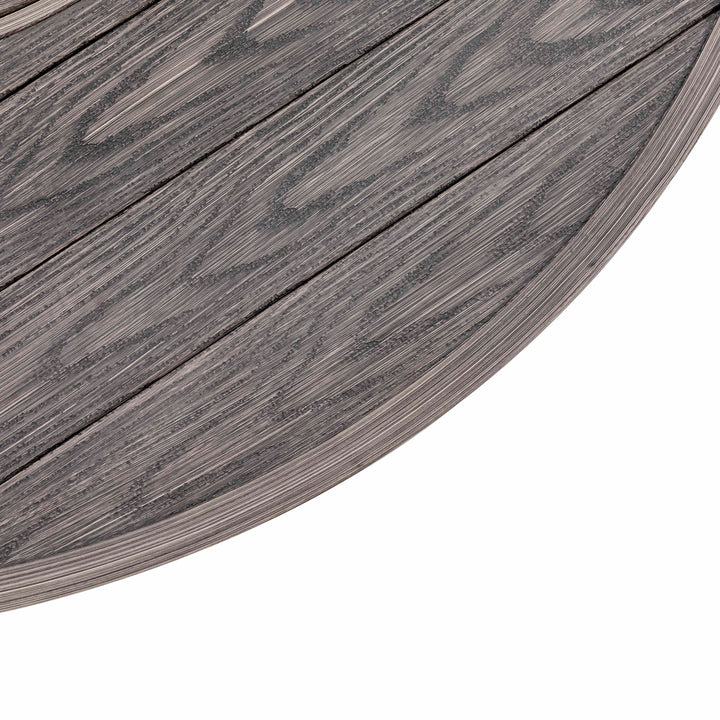Patio Aluminum Rattan Fire Pit Table