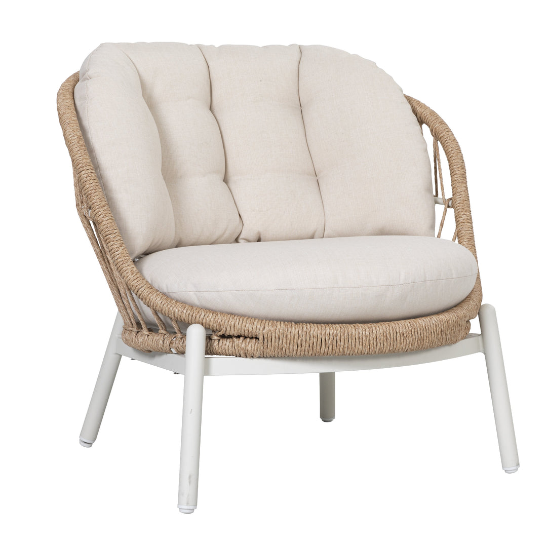 Patio Time Aluminum & Wicker Patio Chairs with Cushions Set of 2
