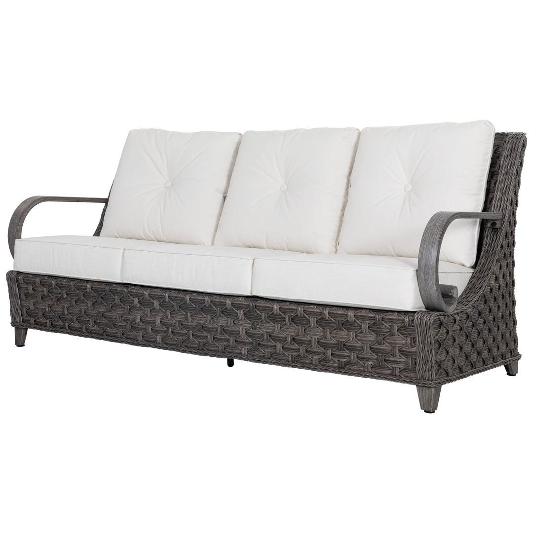 Patio Time 4-Piece Aluminum and Wicker Outdoor Conversation Set