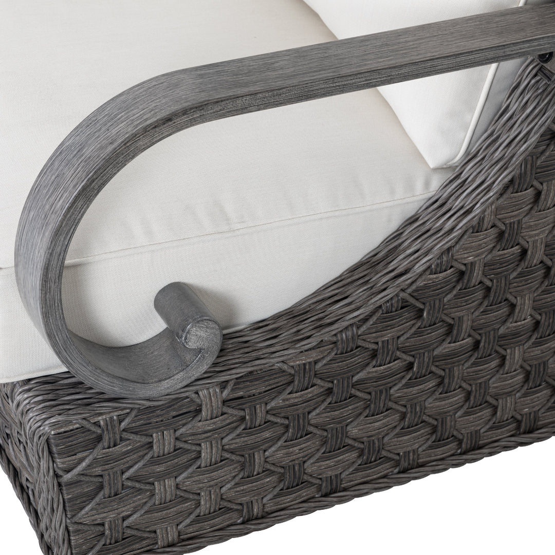 Patio Time 4-Piece Aluminum and Wicker Outdoor Conversation Set