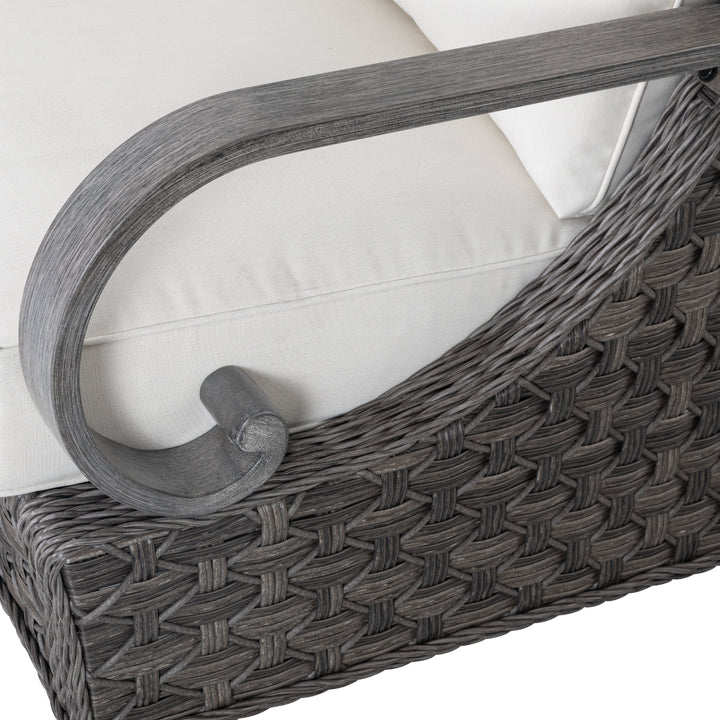 Patio Time 4-Piece Aluminum and Wicker Outdoor Conversation Set