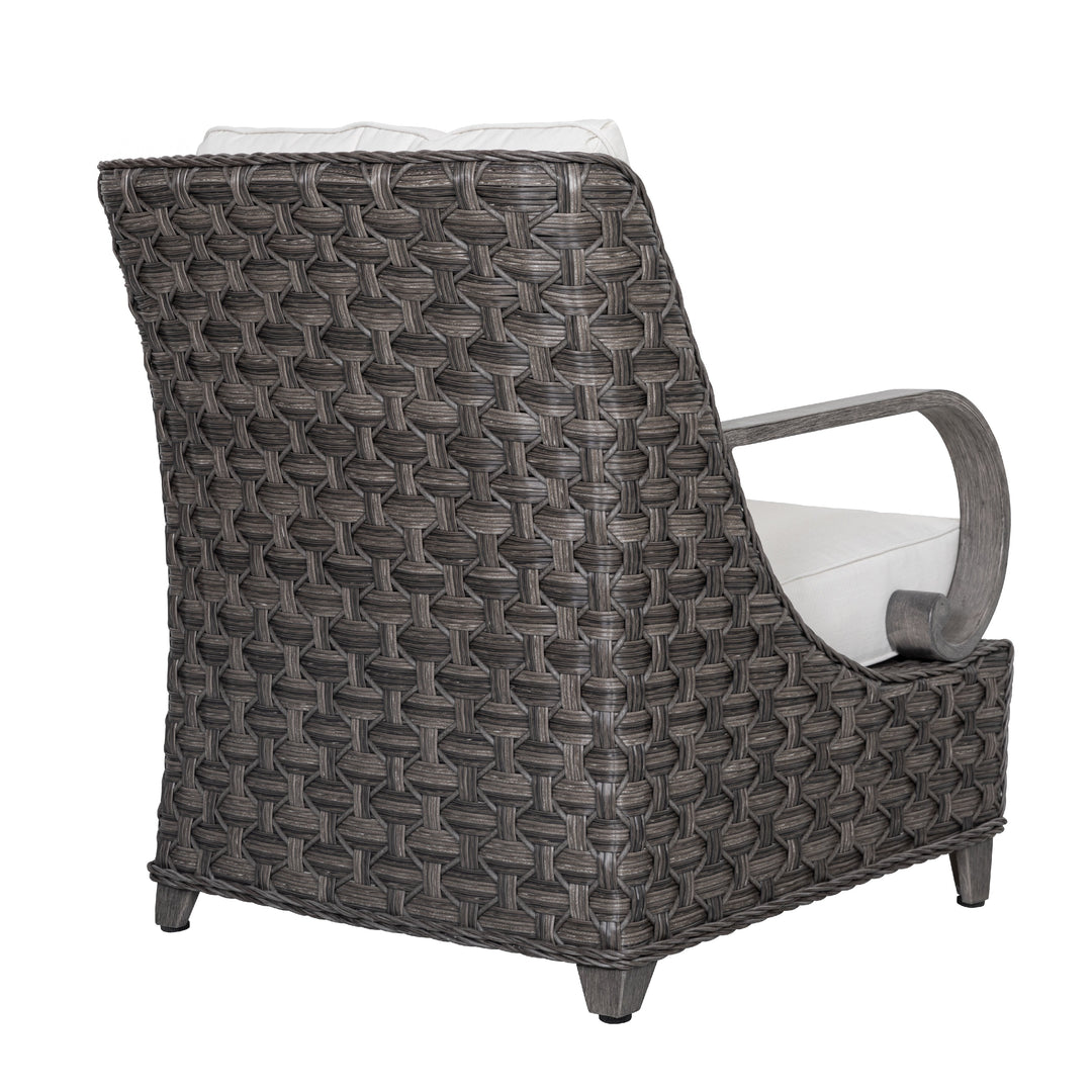 Patio Time Aluminum and Wicker Patio Chairs with Cushions Set of 2