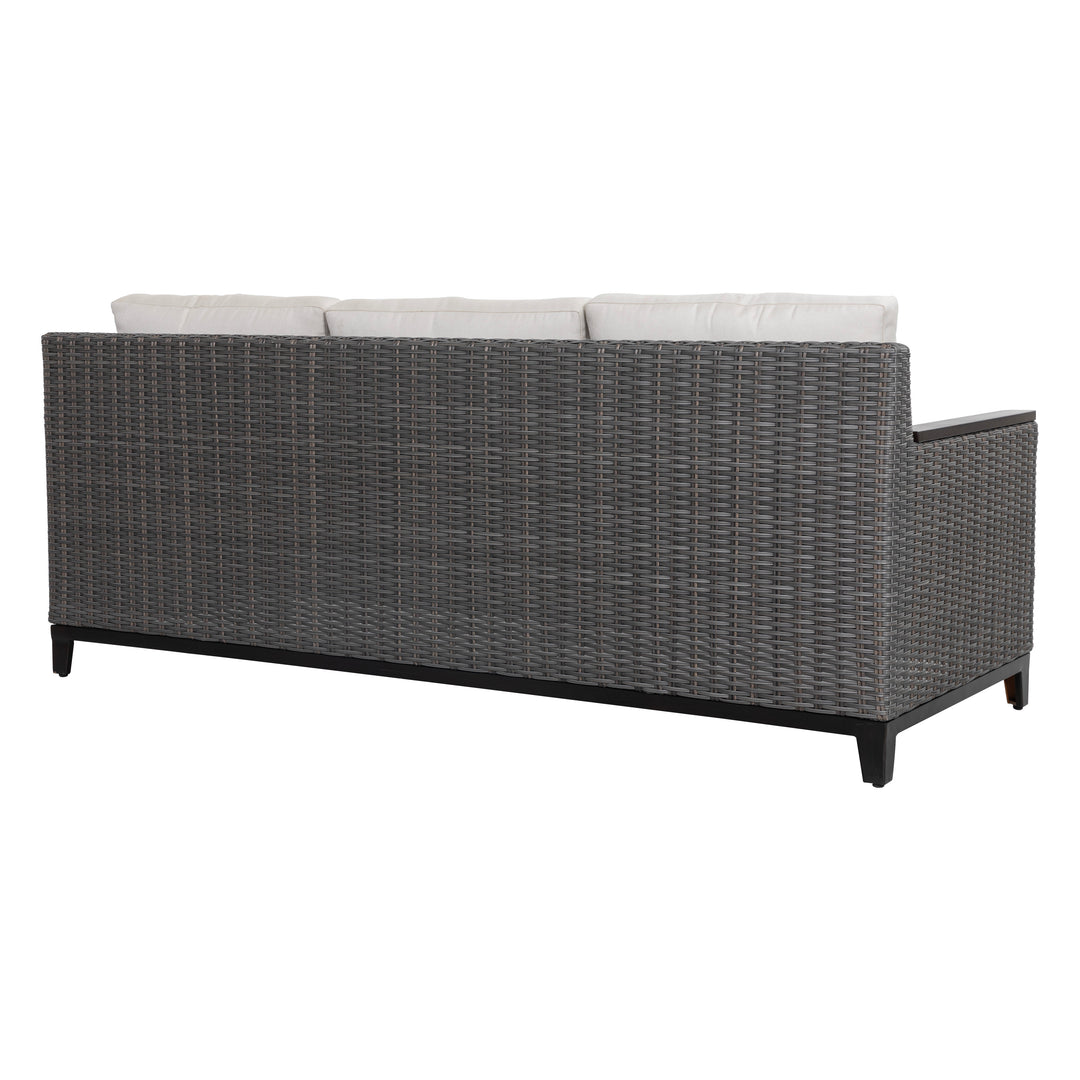 Patio Time 4-Piece Aluminum and Wicker Outdoor Conversation Set