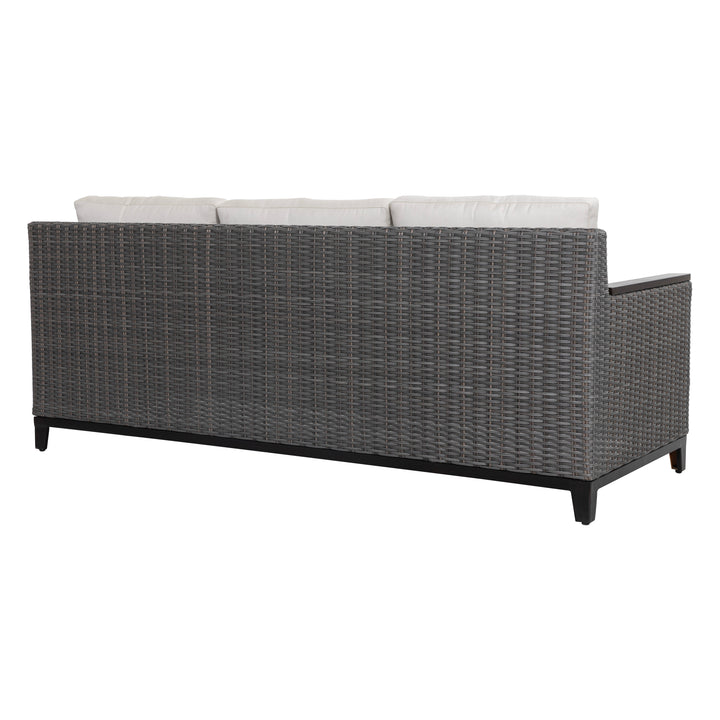 Patio Time 4-Piece Aluminum and Wicker Outdoor Conversation Set