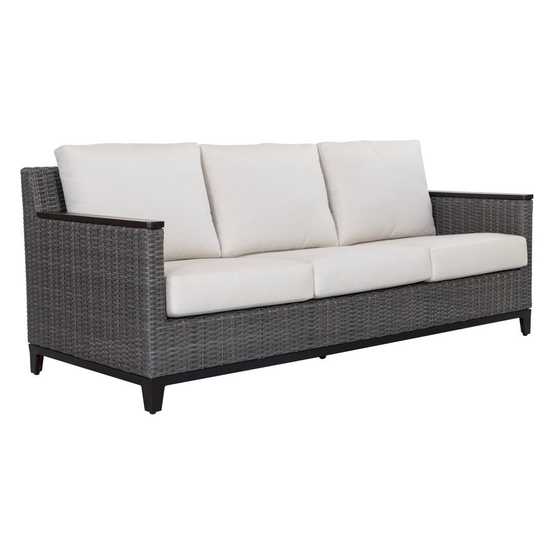 Patio Time 4-Piece Aluminum and Wicker Outdoor Conversation Set