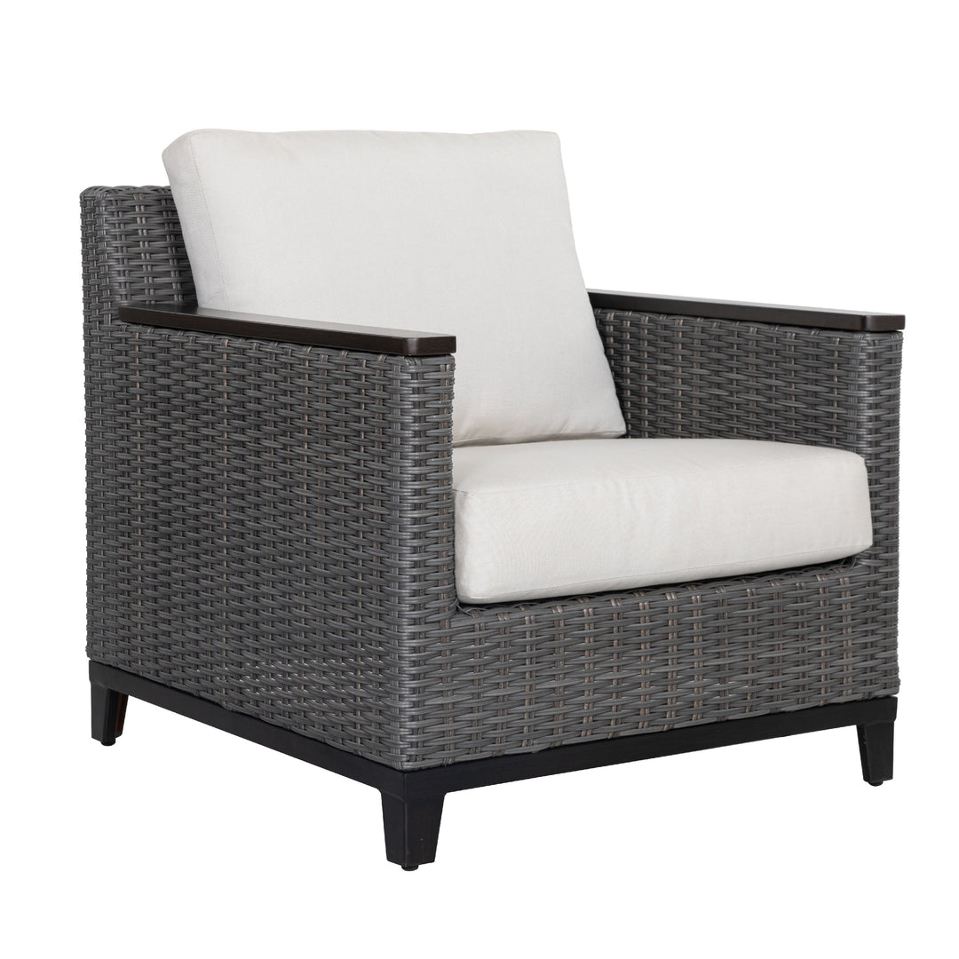 Patio Time 4-Piece Aluminum and Wicker Outdoor Conversation Set