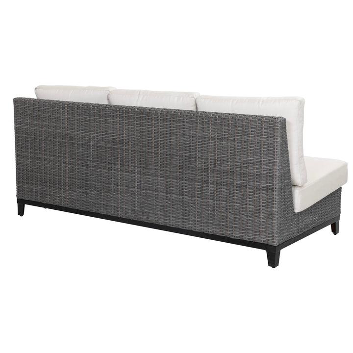 Patio Time 4-Piece Wicker Outdoor Corner Sectional Conversation Set