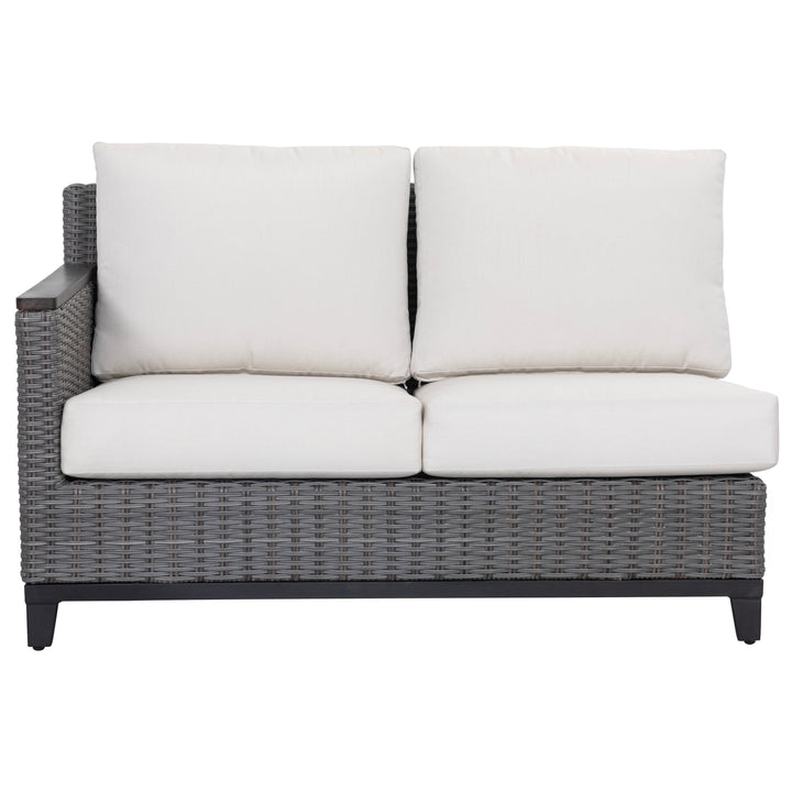 Patio Time 4-Piece Wicker Outdoor Corner Sectional Conversation Set