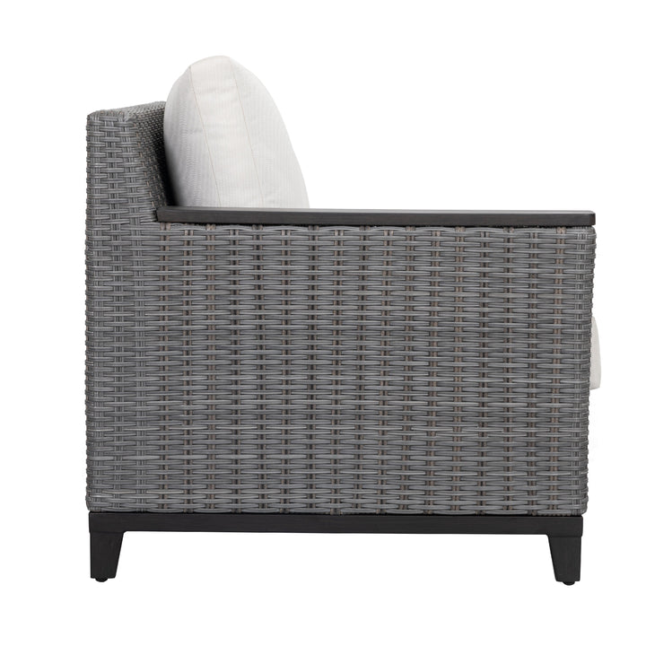 Patio Time 4-Piece Wicker Outdoor Corner Sectional Conversation Set