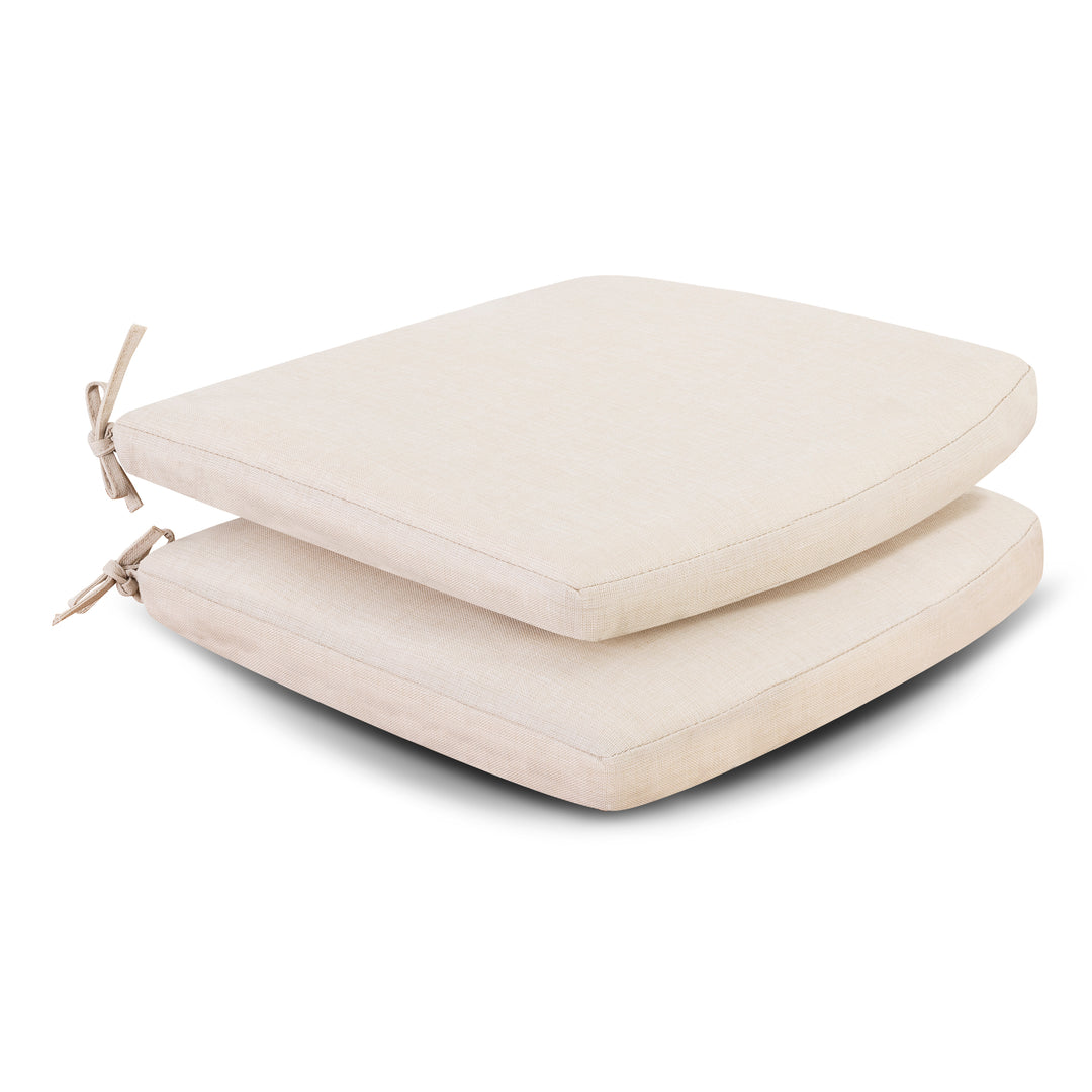Nuu Garden Indoor and Outdoor Water-Resistant Cushions for Patio Furniture Set of 2 / 19.68 x 17.71 x 1.96 Inch