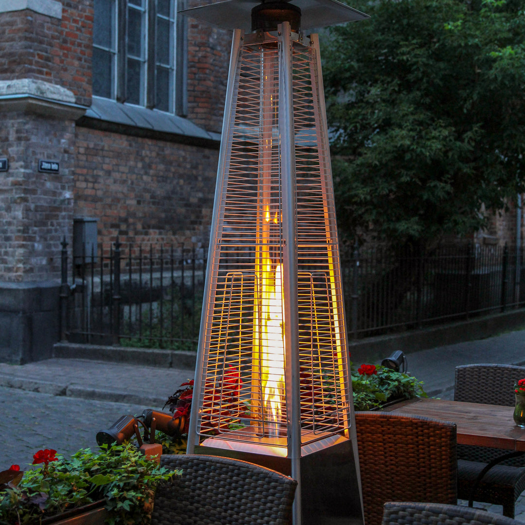 4-Sided Pyramid Patio Heater Quartz Glass Tube Replacement with Silicone Ring