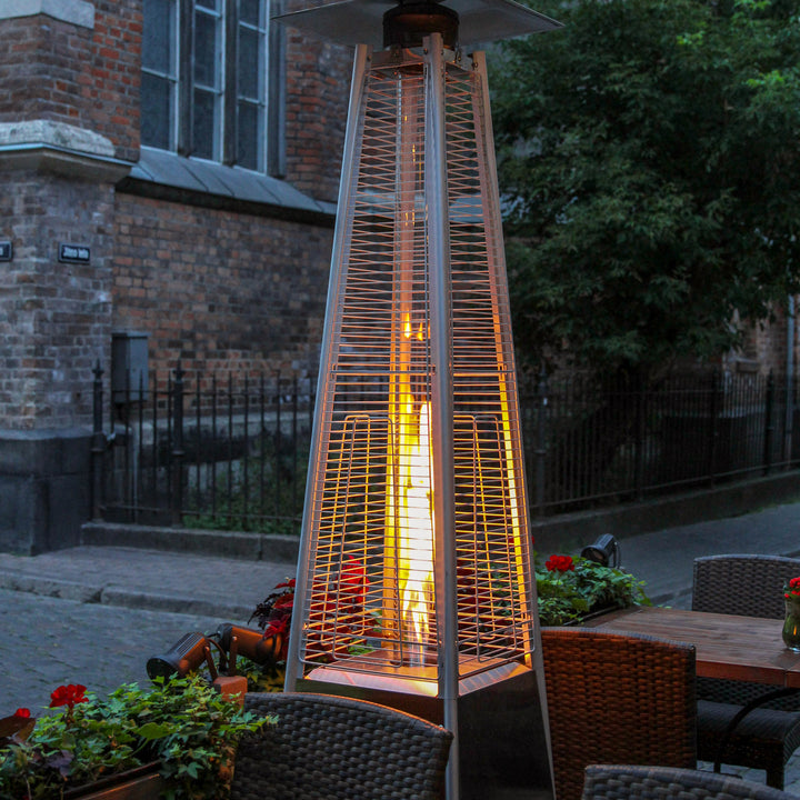 4-Sided Pyramid Patio Heater Quartz Glass Tube Replacement with Silicone Ring