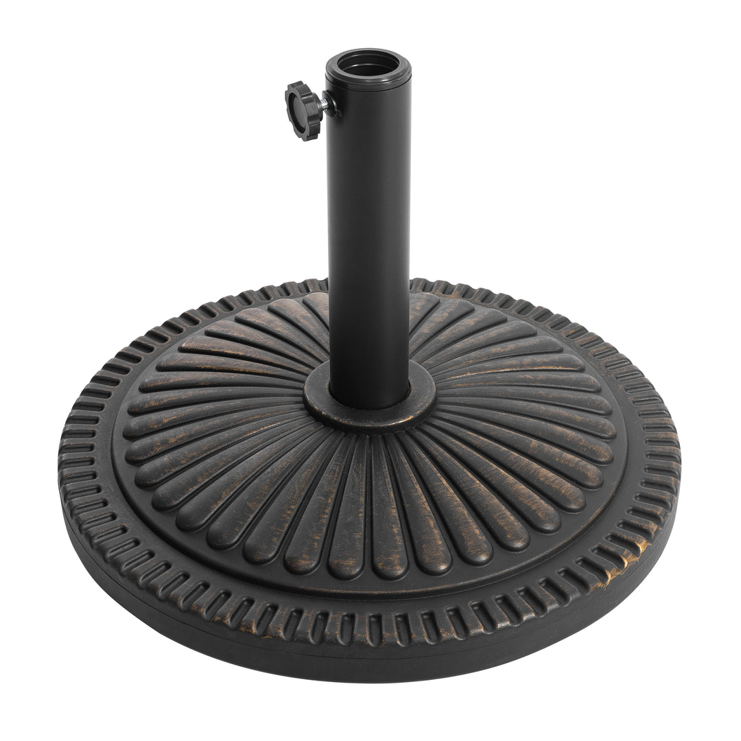 33 lbs Patio Umbrella Base Stand Heavy Duty Outdoor Umbrella Base Made from Rust Resistant Resin