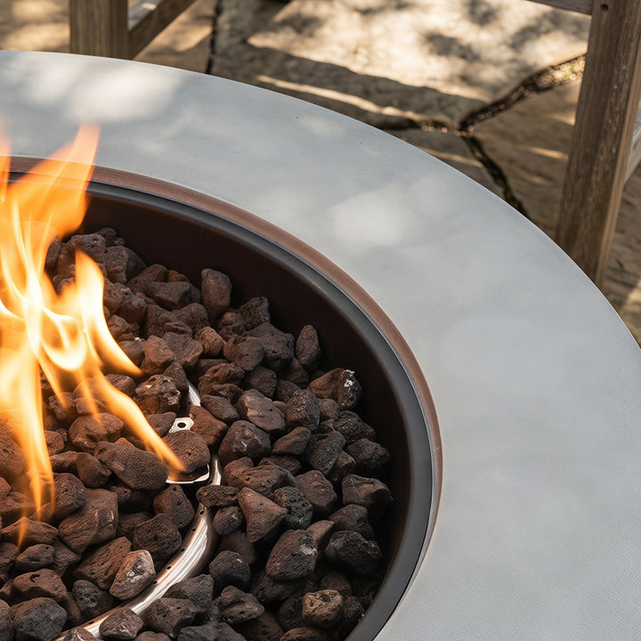 31.5" Bowl-Shaped Outdoor Propane Fire Pit Table, 50,000 BTU, CSA Certified