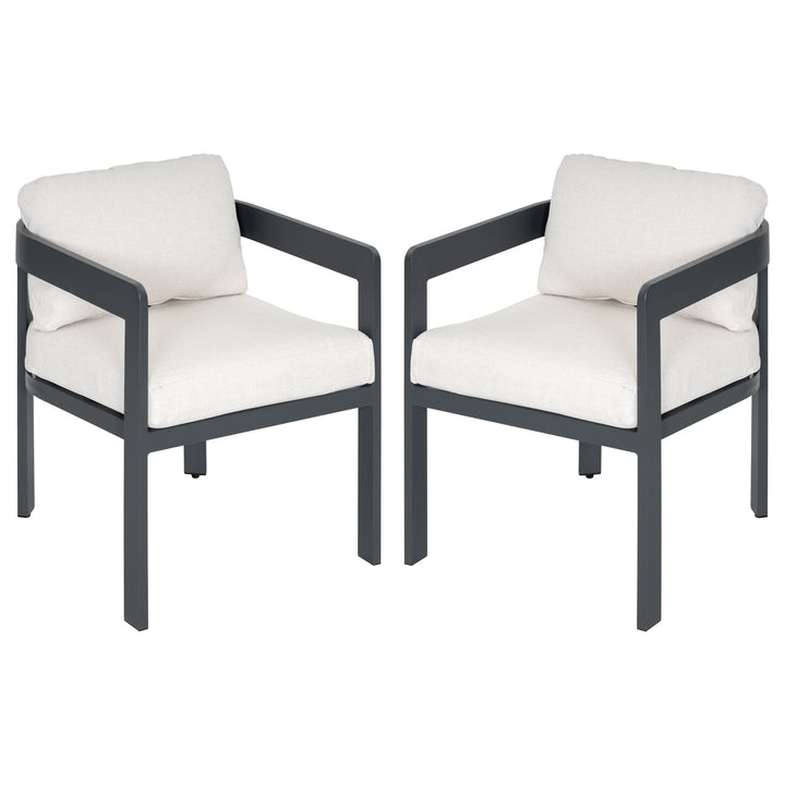 Patio Time Outdoor Aluminum Dining Chair Set of 2