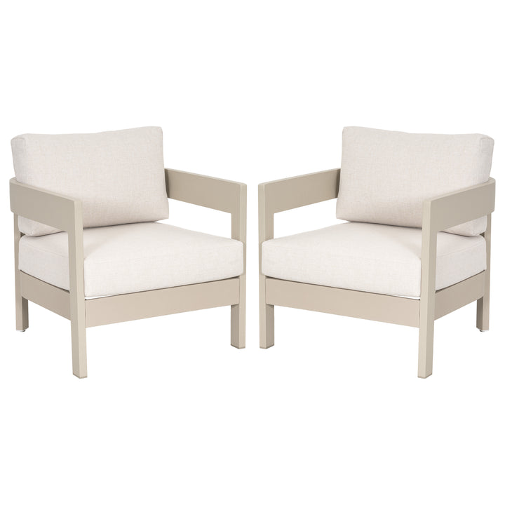 Patio Time Outdoor Aluminum Patio Chair Set of 2