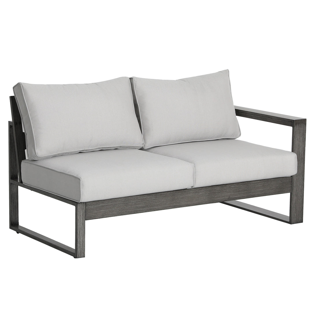 4-Piece Outdoor Aluminum Sectional Sofa Set