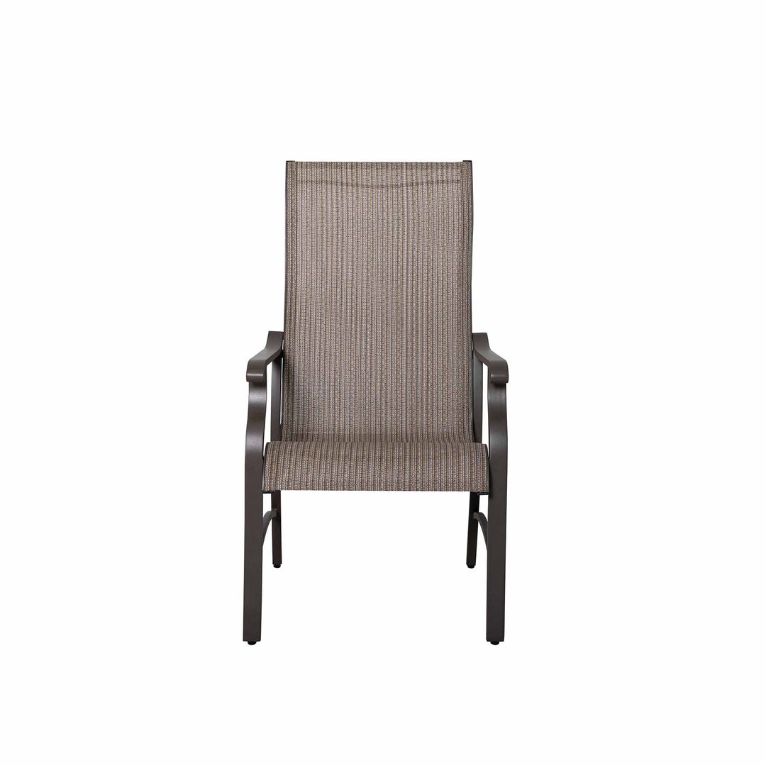 7-Piece All-Weather Outdoor Dining Set, Black and Brown