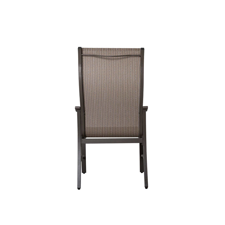 7-Piece All-Weather Outdoor Dining Set, Black and Brown