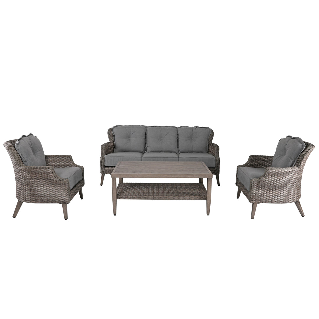 4-Piece Wicker Sofa Set