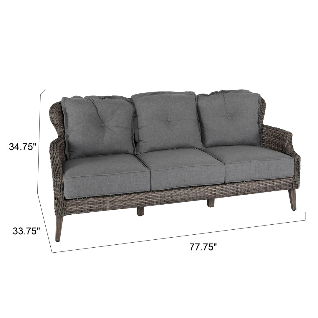 4-Piece Wicker Sofa Set